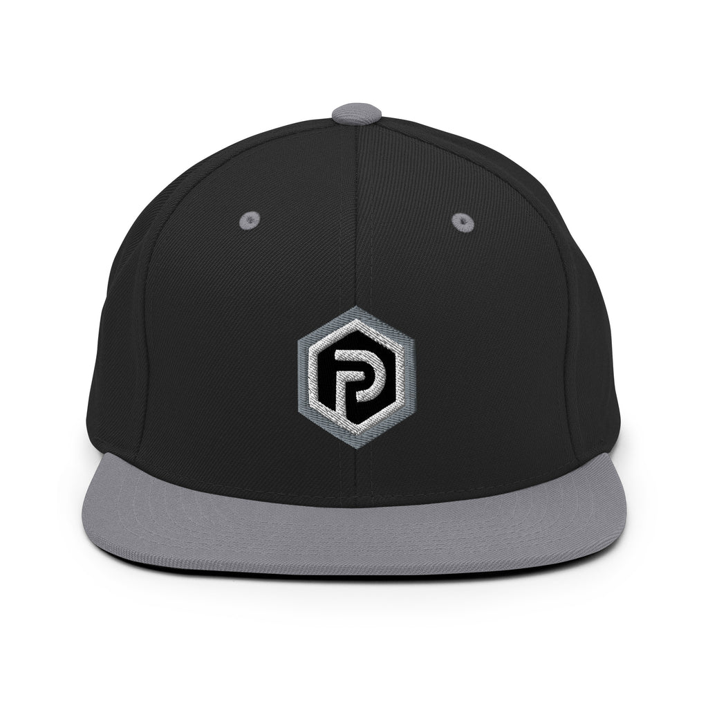 Black Hexagon Snapback Hat