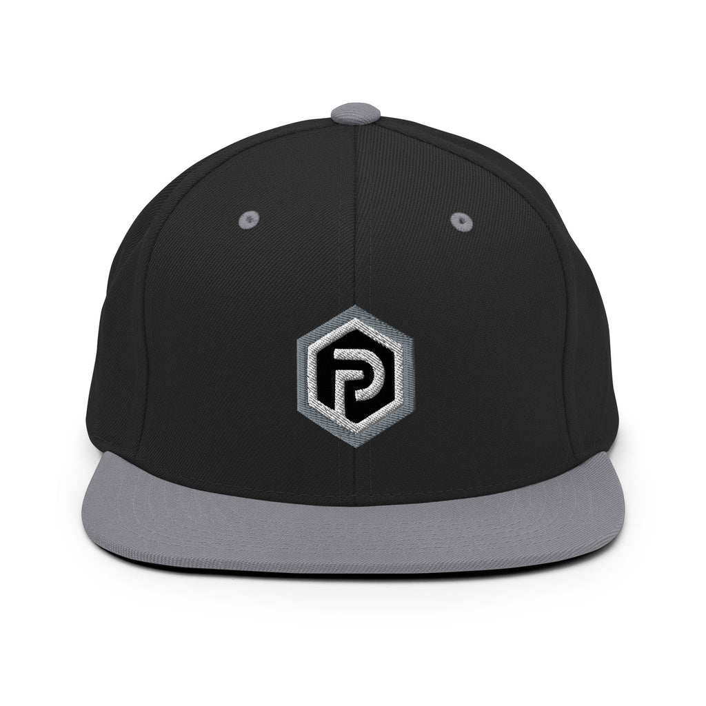 Black Hexagon Snapback Hat