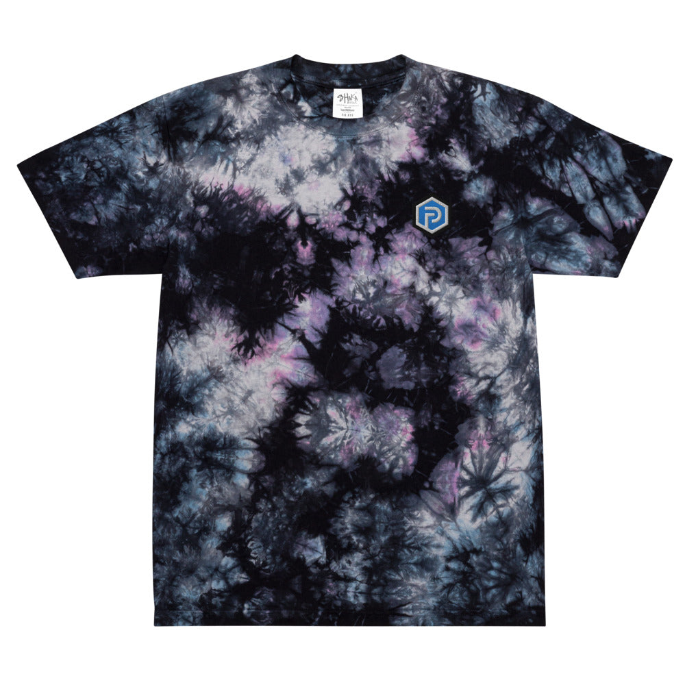 Hexagon Oversized tie-dye t-shirt