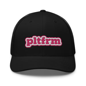 Pink Bubble Trucker Hat
