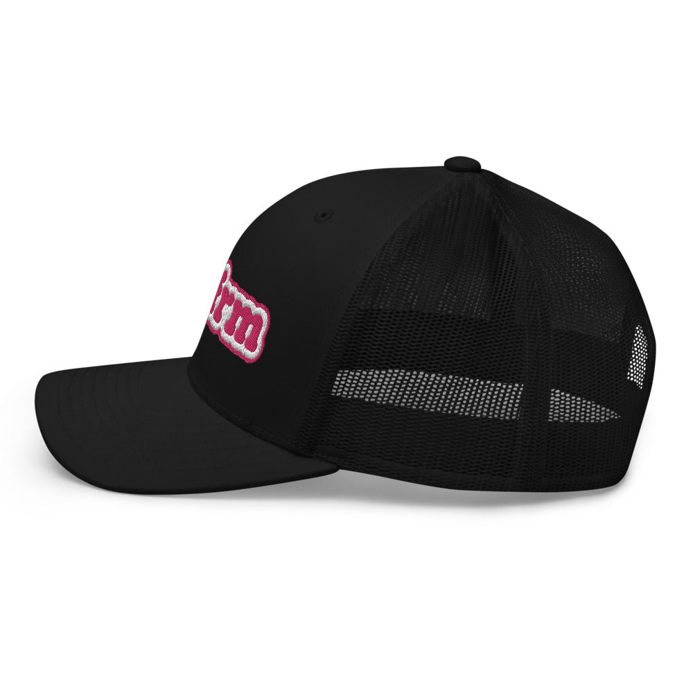 Pink Bubble Trucker Hat