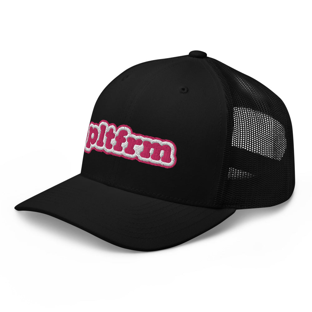 Pink Bubble Trucker Hat