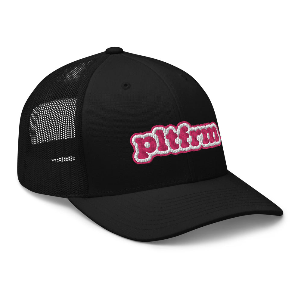 Pink Bubble Trucker Hat