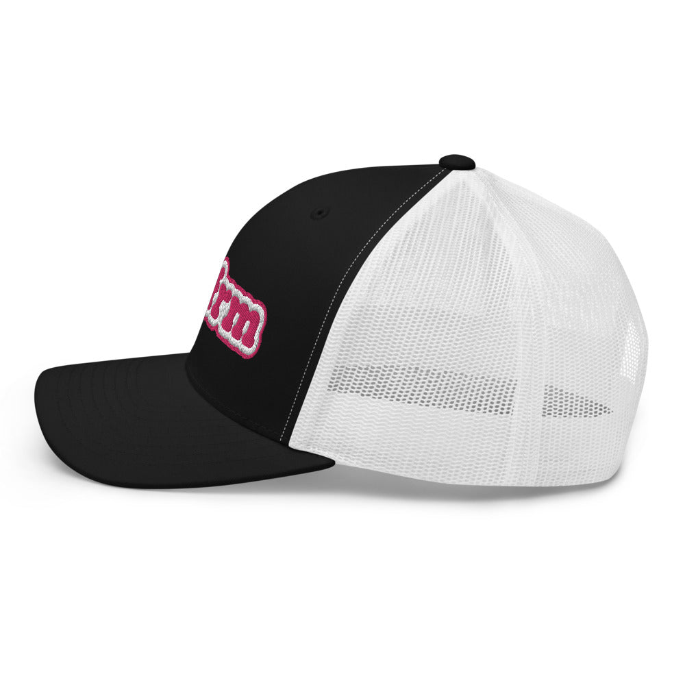 Pink Bubble Trucker Hat