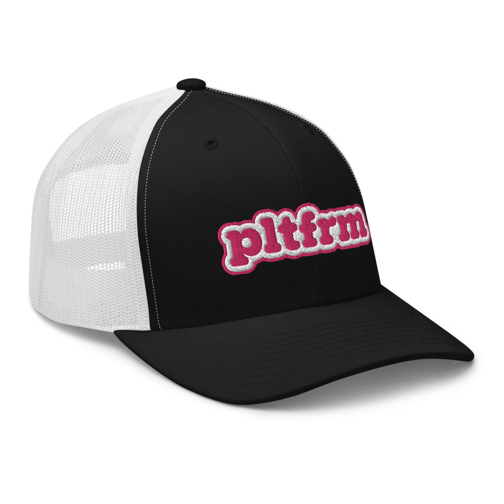 Pink Bubble Trucker Hat