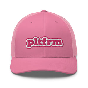 Pink Bubble Trucker Hat