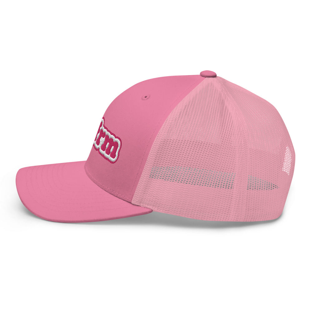Pink Bubble Trucker Hat