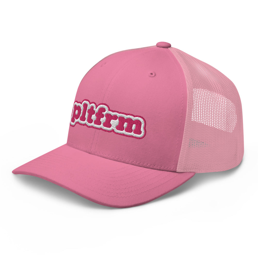 Pink Bubble Trucker Hat