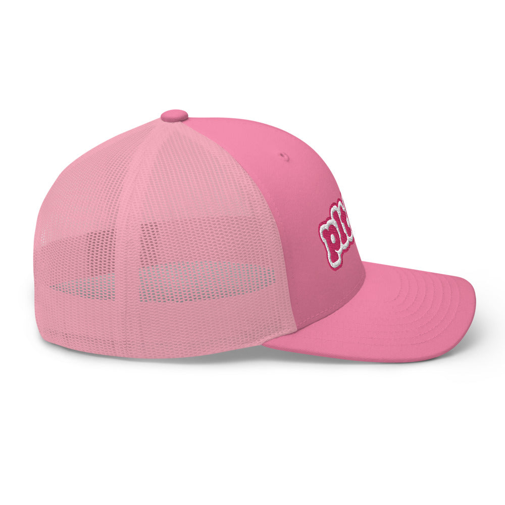 Pink Bubble Trucker Hat