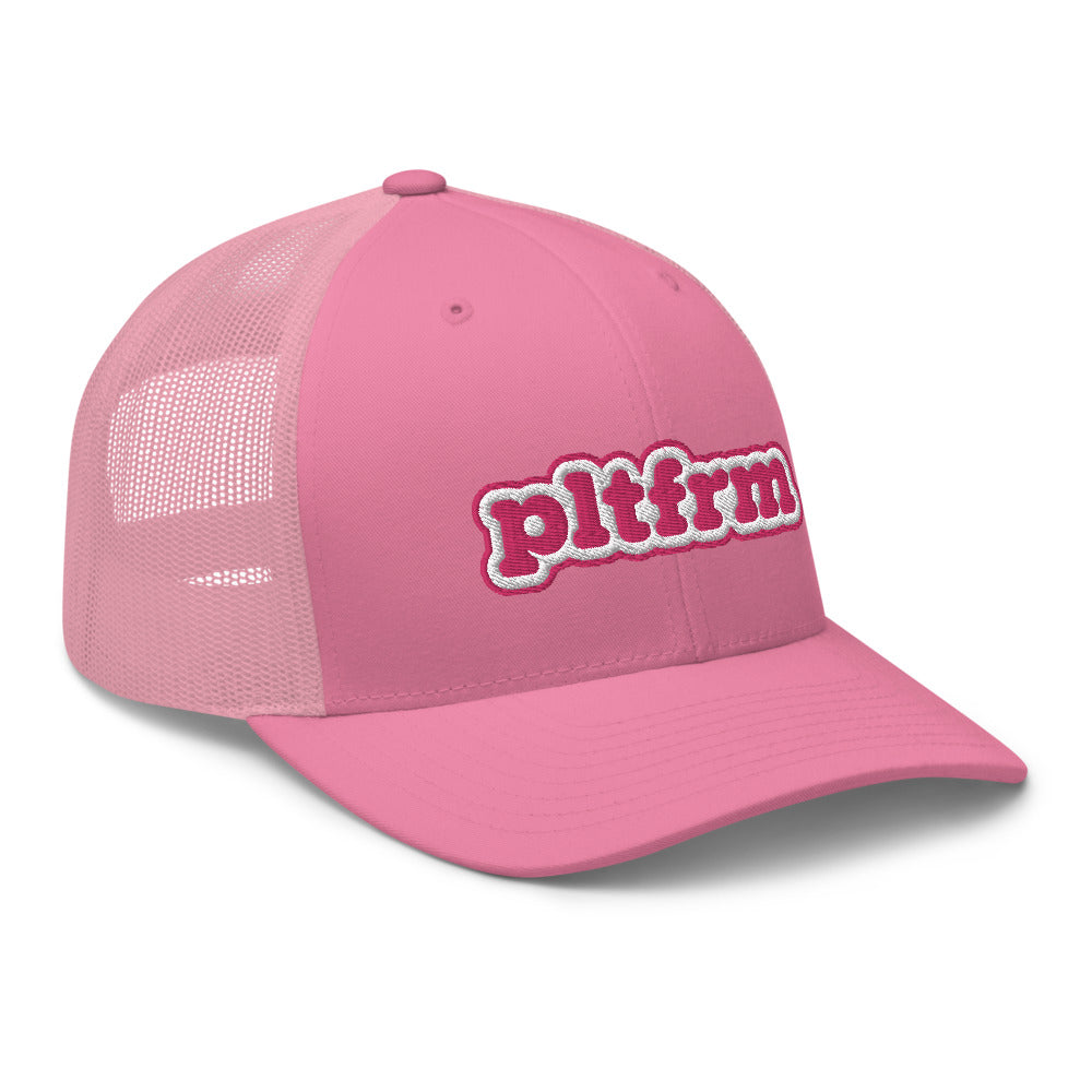 Pink Bubble Trucker Hat