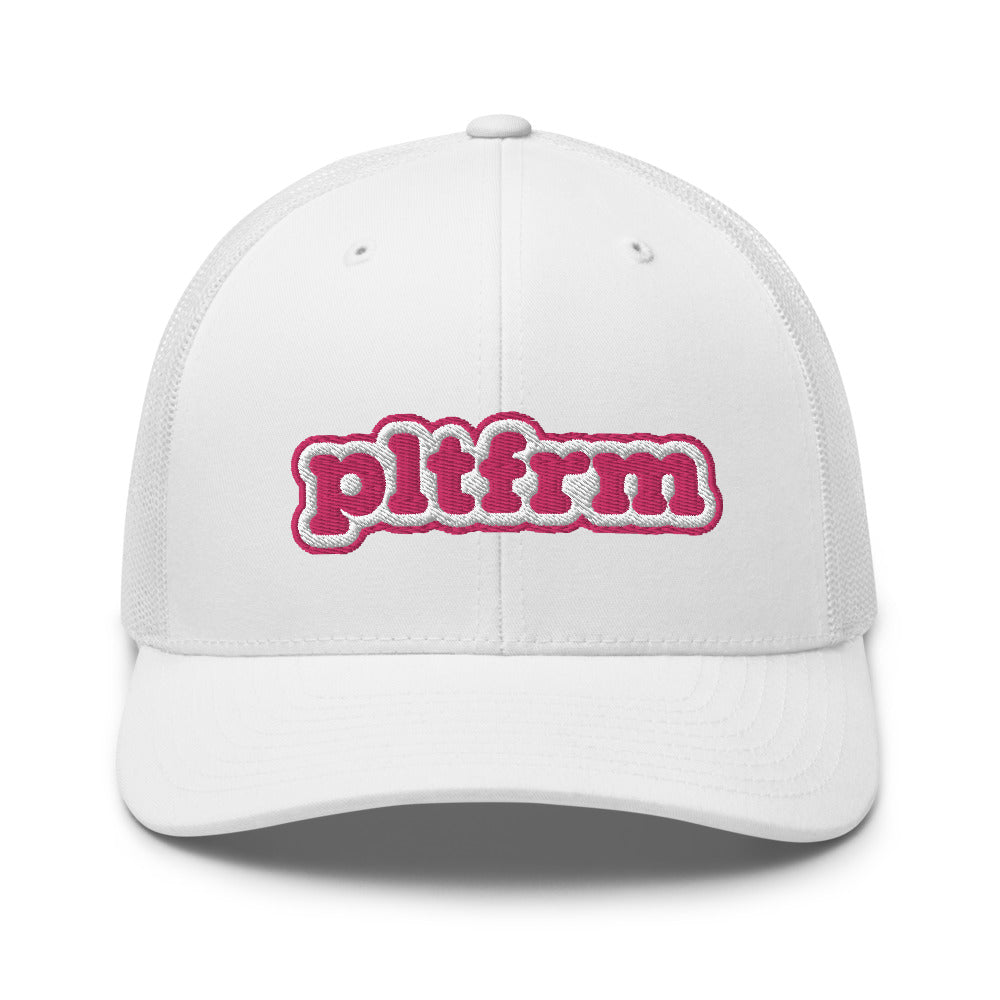 Pink Bubble Trucker Hat