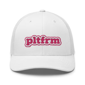 Pink Bubble Trucker Hat