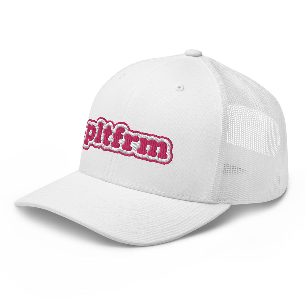 Pink Bubble Trucker Hat