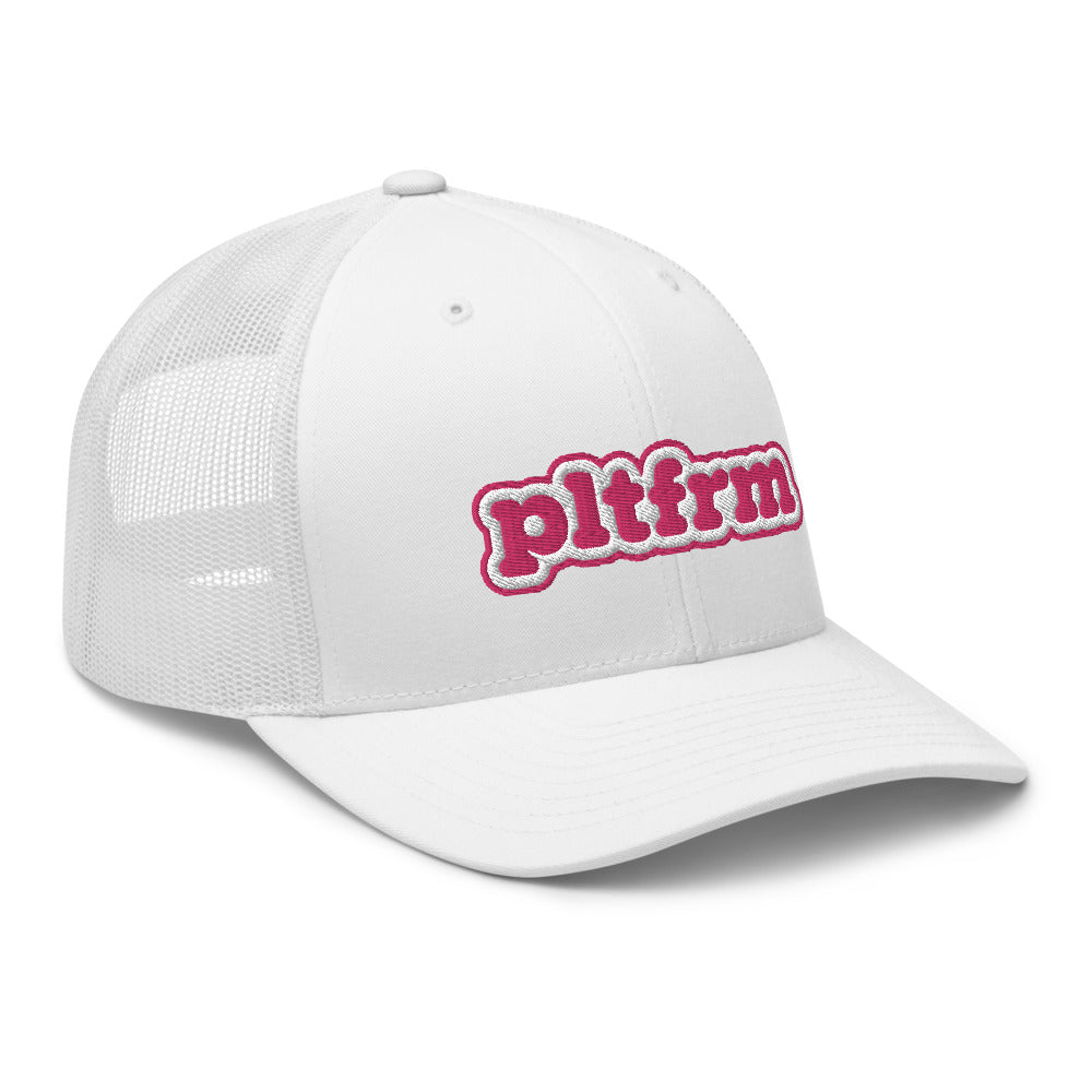Pink Bubble Trucker Hat
