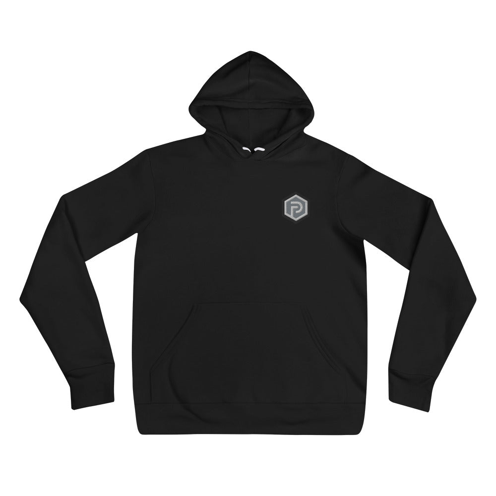 Silver Hexagon Embroidered hoodie